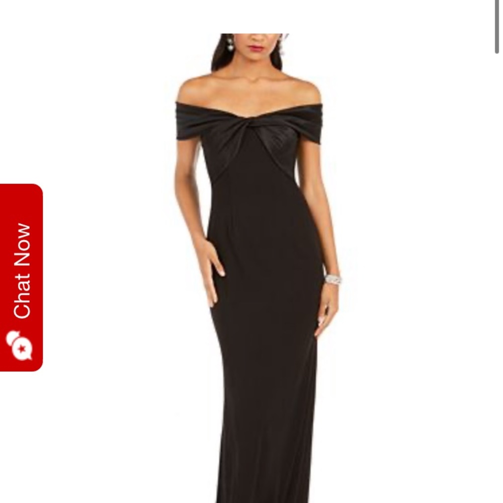 Eliza J Off the Shoulder Bow Gown
